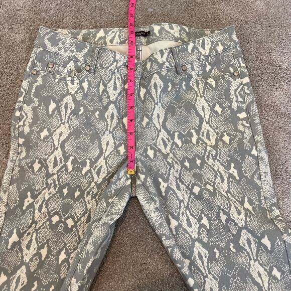 J McLaughlin Women's Snakeskin Skinny Jean Cream and Grey Size‎ 8 - Picture 8 of 12
